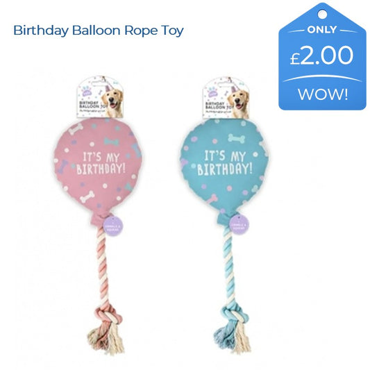 BIRTHDAY BALLOON (ROPE TOY)