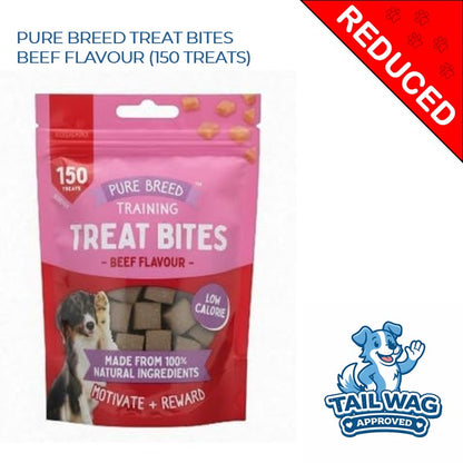 BEEF FLAVOUR TREAT BITES  (WAS £2 - NOW £1.50)