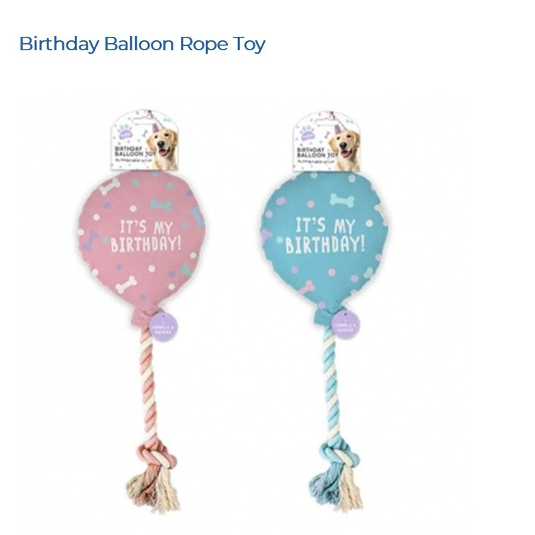 BIRTHDAY BALLOON (ROPE TOY)