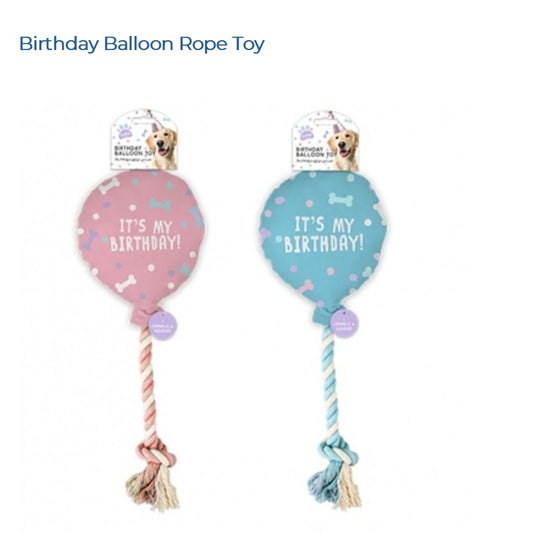 BIRTHDAY BALLOON (ROPE TOY)