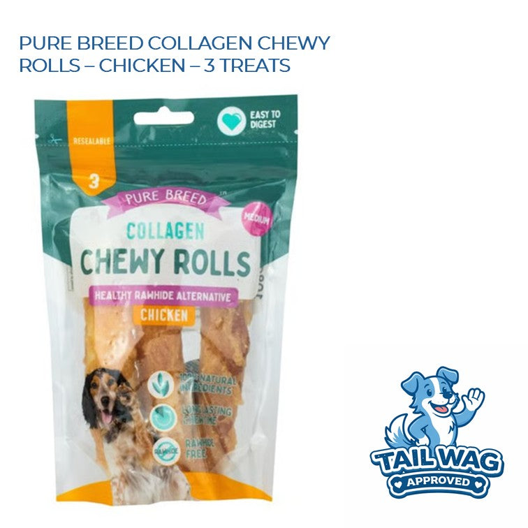 CHICKEN COLLAGEN CHEWY ROLLS